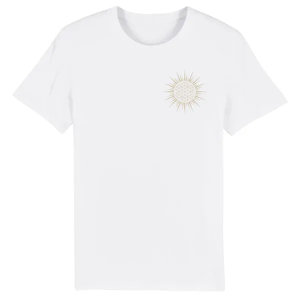 Achat d'un T shirt homme géométrie sacrée en coton bio à Lyon Rhône 