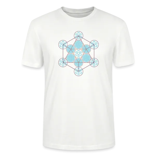 T-shirt homme Metatron Pluton coton bio couleur blanc