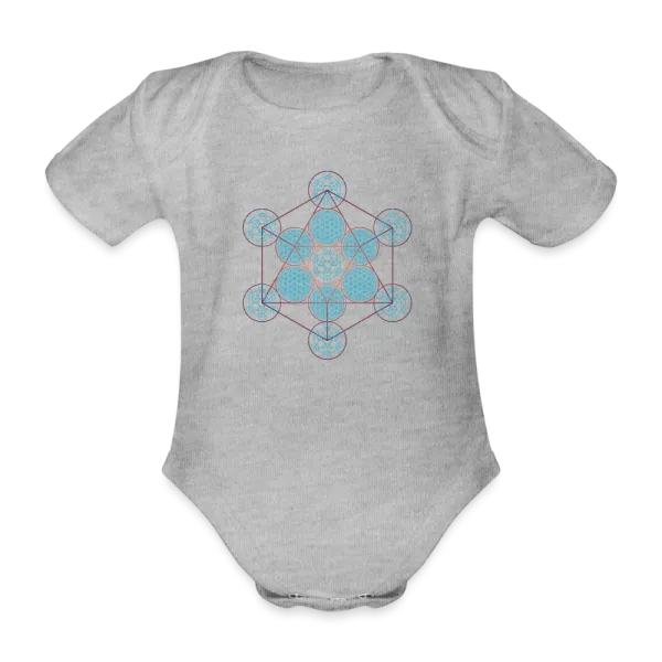 body bébé coton bio metatron pluton couleur gris chiné
