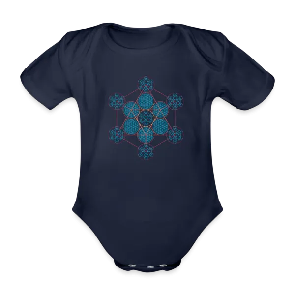 body bébé coton bio metatron pluton couleur marine
