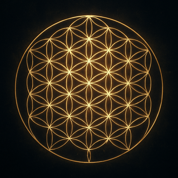 Fleur de Vie Or 19 Cercles