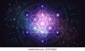 Cube de Metatron couleur violet