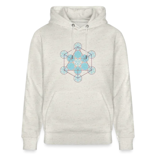 Metatron Pluton Sweat-shirt à capuche Femme Beige chiné