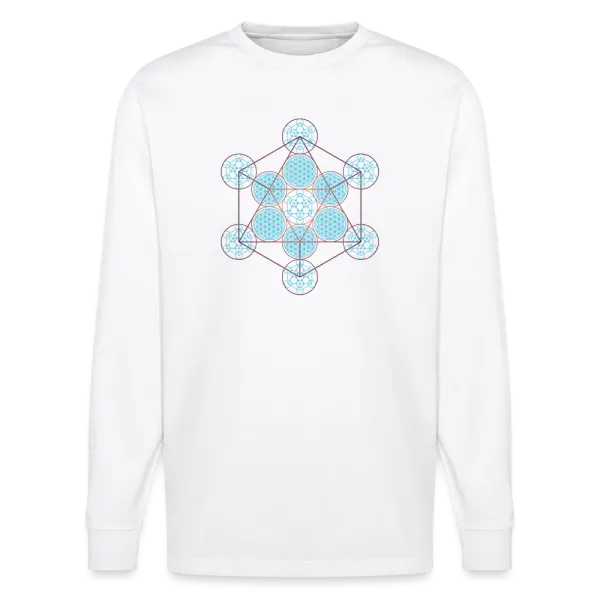 Vous cherchez un T-shirt Homme à manches longues, doux et confortable en coton certifié bio, agrémenté d'un symbole universel de la Géométrie Sacrée, aux profondeurs infinies, tel que notre motif Metatron , à Marseille Aix-en Provence ?
