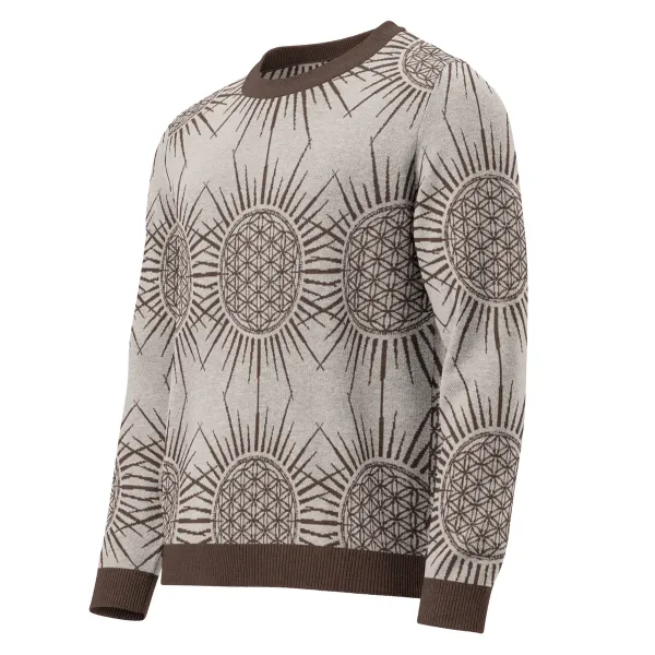Pull Homme Fleur de Vie Soleil