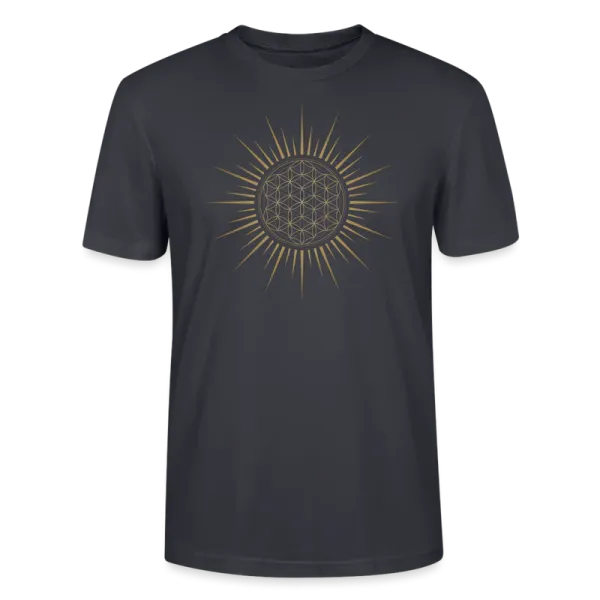 T shirt Fleur de Vie Soleil Homme coton bio couleur 