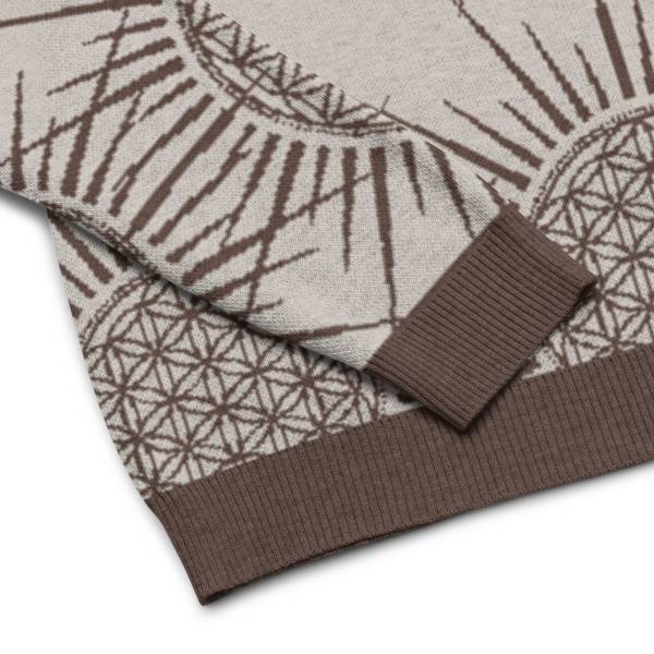 Où dénicher un Pull de Noël à la fois original, chaud, doux et confortable, protecteur tel un bouclier d'énergie positive, enveloppant grâce à sa puissante vibration de lumière au motif Fleur de Vie Soleil à Paris Ile de France ?